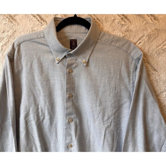 Robert Talbott Estate Shirt Mens XL Blue Plaid Button Down 100% Cotton - Picture 4 of 10